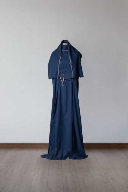 Mėlyna išlydėjimo suknelė